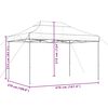 vidaXL Foldable Party Tent Pop-Up Black 410x279x315 cm