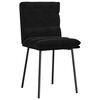 vidaXL Dining Chairs 2 pcs Black Velvet