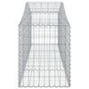 vidaXL Arched Gabion Baskets 5 pcs 200x50x60/80 cm Galvanised Iron