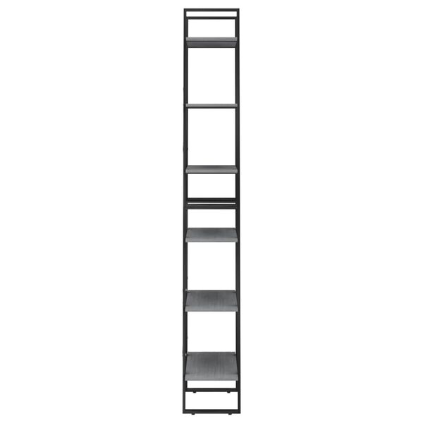 vidaXL Storage Shelf Grey 60x30x210 cm Solid Wood Pine