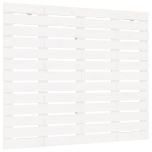 vidaXL Wall Headboard White 141x3x91.5 cm Solid Wood Pine