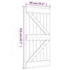 vidaXL Sliding Door with Hardware Set 90x210 cm Solid Wood Pine