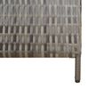 vidaXL Room Divider 5 Panels Grey Poly Rattan
