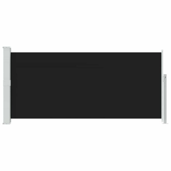 vidaXL Retractable Side Awning 140 x 300 cm Black