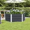 vidaXL Planter Anthracite 129 x 129 x 45 cm Steel