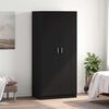 vidaXL Wardrobe Black 80x52x180 cm Engineered Wood