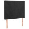 vidaXL LED Headboard Black 80 cm Velvet