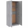 vidaXL Wardrobe Grey Sonoma 80x50x180 cm Engineered Wood