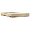 vidaXL Bed Frame with LED without Mattress Sonoma Oak 150x200 cm King Size