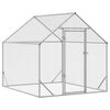 vidaXL Chicken Cage Silver 200 x 170 x 177 cm Galvanised Steel