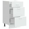 vidaXL Bottom Cabinet Lyon White 40x46x81.5 cm Engineered Wood