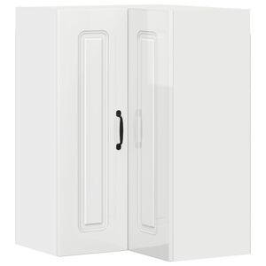 vidaXL Dishwasher Panel Kalmar High Gloss White 57 x 57 x 80 cm