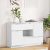 vidaXL Sideboard High Gloss White 100 x 30 x 65.6 Engineered Wood
