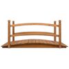 vidaXL Garden Bridge 140x60x60 cm Solid Firwood