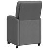 vidaXL Dining Chairs with Wheels 2 pcs Dark grey 57 x 67 x 95 cm