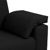 vidaXL Sofa Black 219 x 80 x 82 cm Fabric