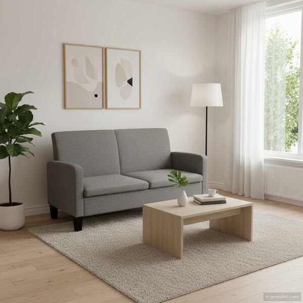 vidaXL 2-Seater Sofa 135x65x76 cm Dark Grey