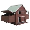vidaXL Chicken Coop Brown 157x97x110 cm Wood