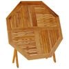 vidaXL Folding Garden Table Ø110x75 cm Solid Wood Acacia