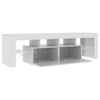 vidaXL TV Cabinet with LED Lights High Gloss White 140x36.5x40 cm