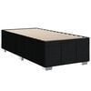 vidaXL Box Spring Bed with Mattress Black King Single Fabric