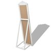vidaXL Free-Standing Mirror Baroque Style 160x40 cm White
