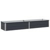 vidaXL Raised Garden Bed Anthracite 160 x 40 x 24 cm cold-rolled steel
