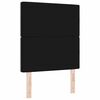 vidaXL Headboard with Headboard Black 80 cm Faux Leather