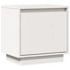 vidaXL Modern White Bedside Cabinet | Solid Pinewood | Medium | Nightstand