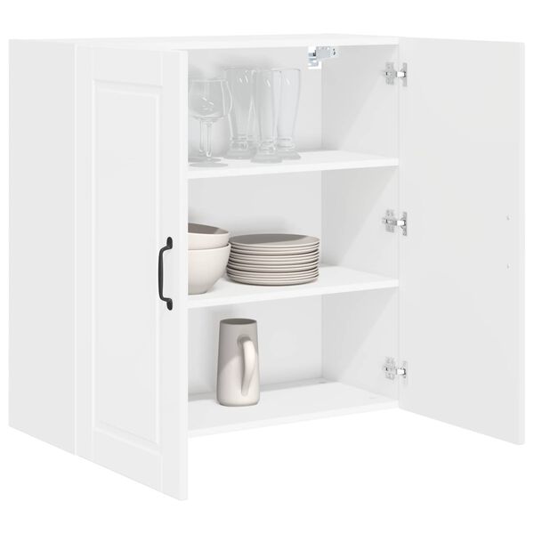 vidaXL Kitchen Cabinet with Shelf High Gloss White 80 x 31 x 80 cm