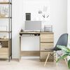 vidaXL Desk Sonoma Oak 90x45x76 cm Engineered Wood