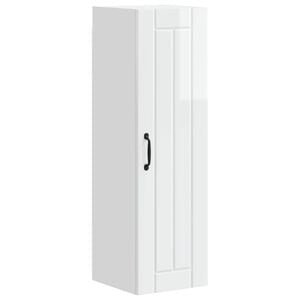 vidaXL Wall Cabinet LUCCA High Gloss White 30 x 31 x 100 cm