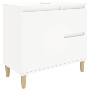 vidaXL Bathroom Cabinet White 65x33x60 cm Engineered Wood