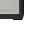 vidaXL Garden Storage Cabinet with 4 Shelves Black and Grey