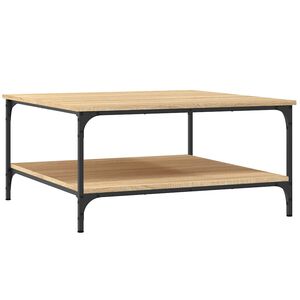 vidaXL Coffee Table Sonoma Oak 80x80x40 cm Engineered Wood