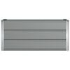 vidaXL Planter Light Grey 100 x 40 x 45 cm Steel