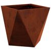 vidaXL Planter Rusty 30 x 30 x 30 cm Weathering Steel