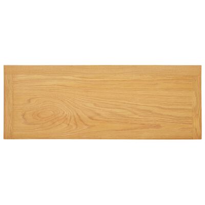 vidaXL Console Table 83x30x73 cm Solid Oak Wood
