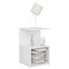 vidaXL Bedside Cabinets 2 pcs High Gloss White 35x35x55 cm Engineered Wood