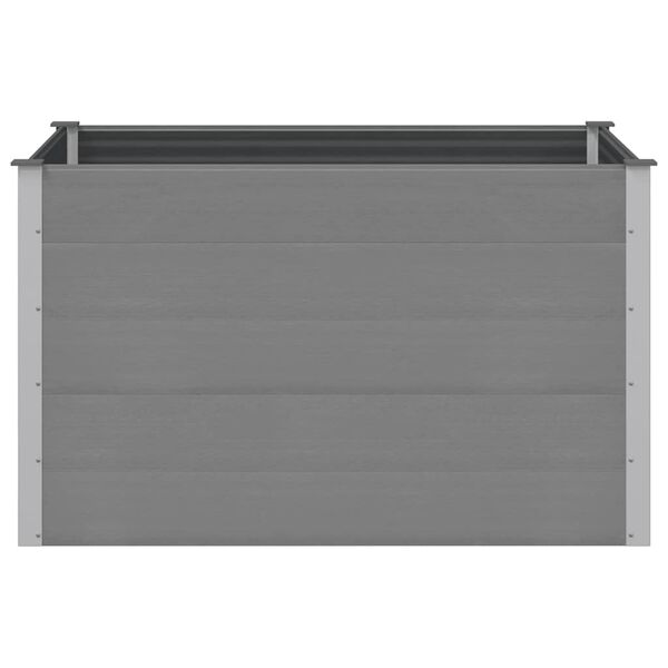 vidaXL Garden Raised Bed WPC 150x100x91 cm Grey