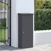 vidaXL Parcel Drop Box with Door Anthracite 44.5 x 29 x 110.5 cm Steel