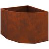 vidaXL Corner Planter Rusty 45 x 45 x 35 cm Weathering steel