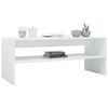 vidaXL Coffee Table High Gloss White 100x40x40 cm Engineered Wood