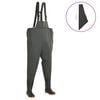 vidaXL Wading Pants with Boots Green Size 42