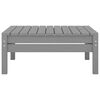 vidaXL Garden Footstool Grey Solid Pinewood