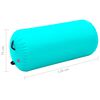 vidaXL Inflatable Gymnastic Roll with Pump 120x75 cm PVC Green
