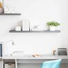 vidaXL Floating Wall Shelf Grey 120x23.5x3.8 cm MDF