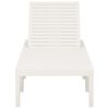 vidaXL Sun Lounger Plastic White