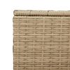 vidaXL Garden Storage Box Mix Beige 190L Poly Rattan