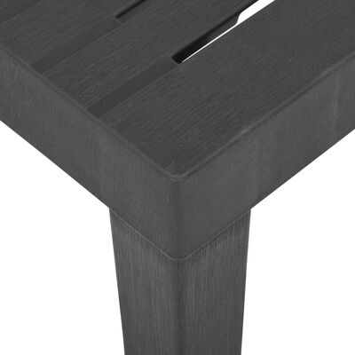 vidaXL Garden Table Grey 79x65x72 cm Plastic